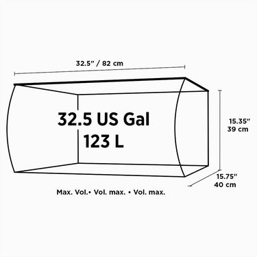 Fluval Sea Flex Saltwater Aquarium Kit 123L- Black